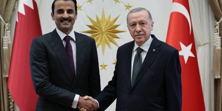 مباحثات بين أمير قطر والرئيس التركي