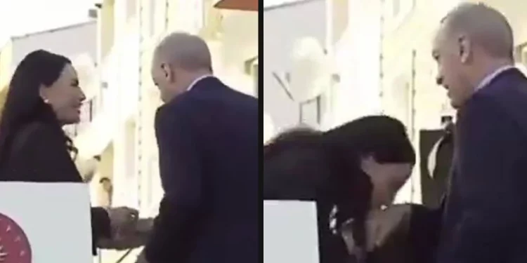 أردوغان يمنح 200 ليرة لبرلمانية قبّلت يده