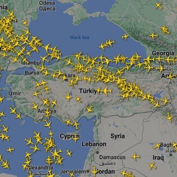 طائرة تمر في المجال الجوي التركي كل 14 ثانية