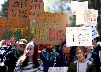 احتجاجات ضد ترامب وماسك في 50 ولاية أمريكية