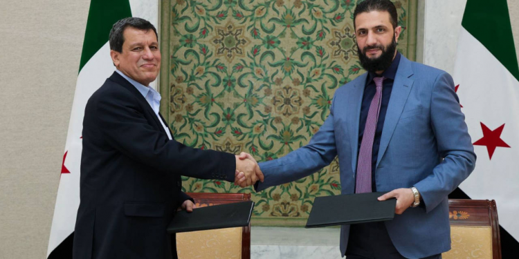 وفد من قوات سوريا الديمقراطية يزور دمشق