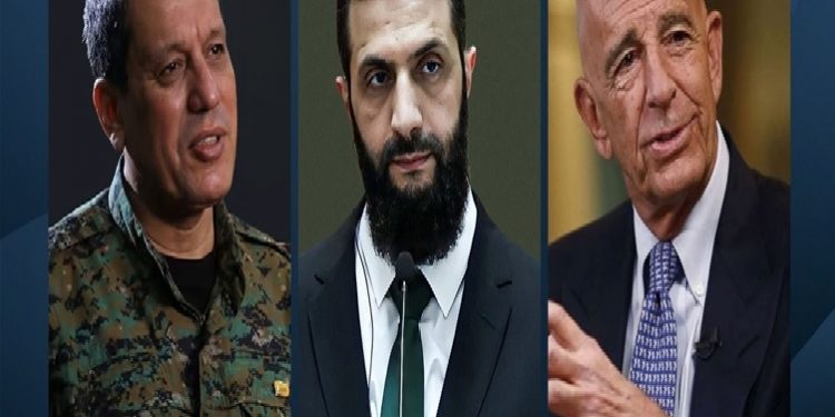 مبعوث ترامب الخاص لسوريا يلتقي أحمد الشرع ومظلوم عبدي في دمشق