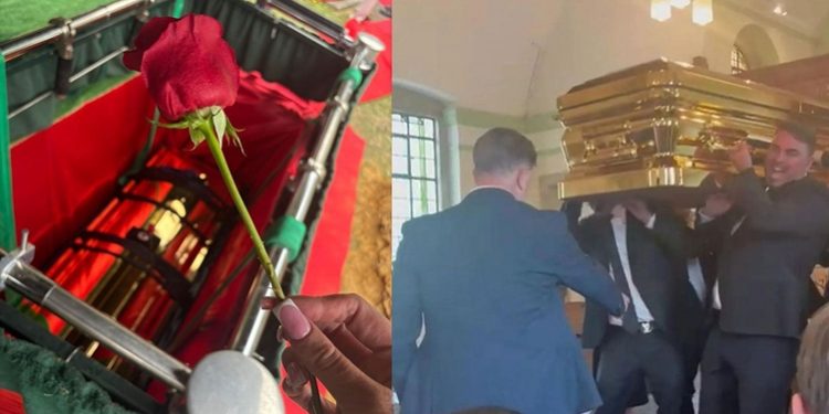 دفن “ملك الغجر” فرانك تومسون في نعش ذهبي