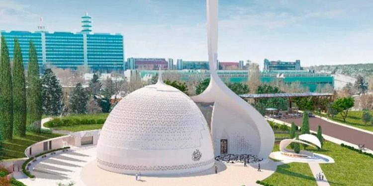 هيئة الإذاعة والتلفزيون التركية تبني مسجدًا ضخمًا