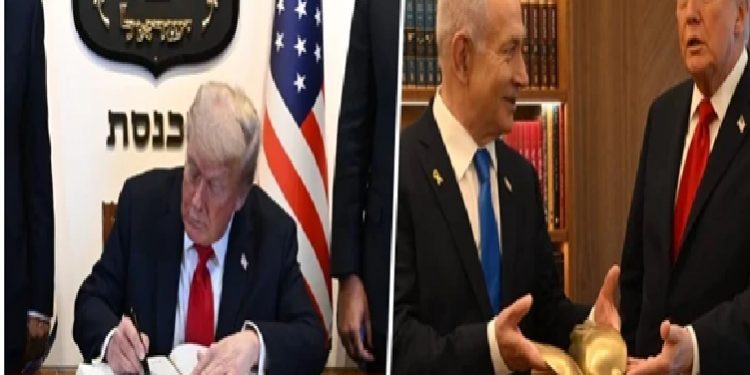 نتنياهو يهدي ترامب “حمامة سلام”!