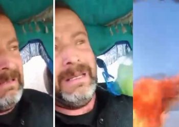 أب تركي لخمسة أطفال يضرم النار بجسده في بث مباشر