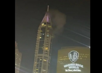 مسيرة تقصف برج مارينا في دبي