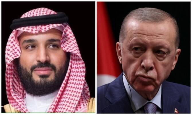 اتصال هاتفي بين أردوغان وولي العهد السعودي